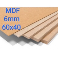 6mm MDF board (60x40)cm, MDF plywood, MDF wood board, MDF plywood