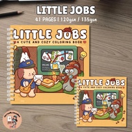 LITTLE JOBS Coloring Books 41pages