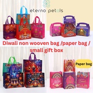 1PCS happy deepavali HAPPY DIWALI NON-WOVEN GIFT BAGS/WATERPROOF GIFT BAGS/PAPER BAG/PACKAGING BOX F