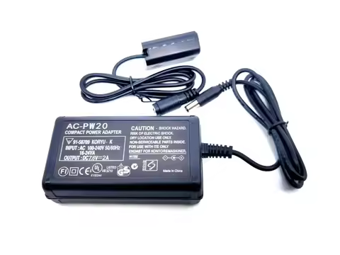 AC-PW20 Power Adapter Suit For SONY ILCE-7/6000/6300/7S/7RM2/6500/6400/RX10M234/QX1/5000/5100 NEX5T 