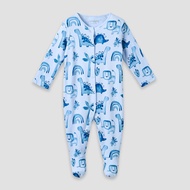 Babayshop Juniors Round Neck Sleepsuit With Snap Button Closure - Cotton - Long Sleeves