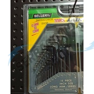 Sellery L Key Set 30 Pcs Allen Key 58-559 Inch - Milli 0.7 - 10 mm Quality