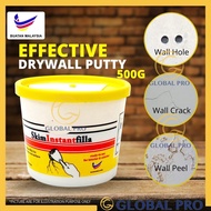 500G Instant Putty Filler Fill Holes Quick Drying Wall Crack Gap Dempul Dinding Batu Plaster Partition White Lubang