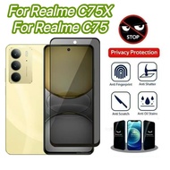 Anti-Peeping Film For Realme C75x /C75x/C75 /Realme14X/14x Tempered Glass Screen Protector
