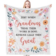 HIWX Promoted to Great Grandma Blanket, Great Grandma Baby Announcement, New Great Grandma Gifts, Gr