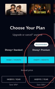 Disney+ Premium  帳號 Subscription