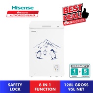 Hisense Chest Freezer (128L) FC128D4BWP / Peti Sejuk Beku (Penyejuk Beku) with Safety Lock