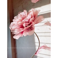 Giant chiffon peony tree with 04 layers of petals used to decorate studios, restaurants, private hom