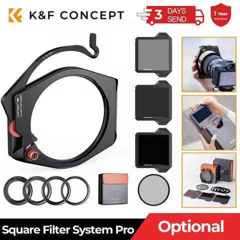 K&F CONCEPT Square Filter Holder System Pro Kit Multi-Coated Neutral Density ND8 ND64 ND1000 CPL Fil
