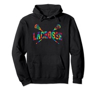 Lacrosse Hoodie Tie-dye Crossed Sticks Cool Lacrosse Hoodie Pullover Hoodie