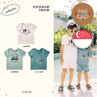 [SG STOCK] BOHOPANNA/ BOHOBABY Surfing Tee Set (1Y 2Y 3Y 4Y 5-6Y 7-8Y) - Children/ Boys/ Unisex