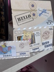 Disney retro stamp 小飛象dumbo 郵票 盲盒