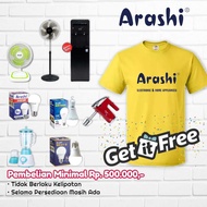 Free Arashi T-shirts for Arashi Product Purchases