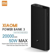 Xiaomi Powerbank 50W Powerbank PB200SZM 20000mAh Laptop Chargeable USB Type C &amp; USB A 3 Output Fast Charge best gift