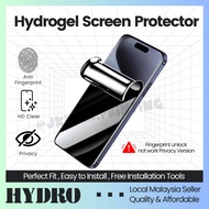 Hydrogel Privacy Front Screen Protector for Poco F1 F2 Pro F3 F4 F5 F6 F7 Ultra GT Pro