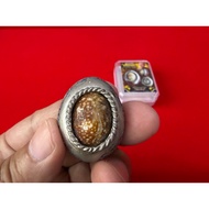 2567 Biagae +Ner Apaka Lp Bunma Wat Khao Keow Thong 挡降贝包好白钢质。