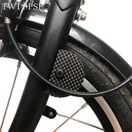 TWTOPSE T800 Carbon Bicycle Brake Shift Cable Fender Plate For Brompton Folding Bike 3sixty