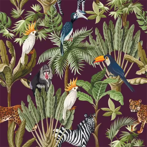 3D photo wallpaper restaurant hallway bedroom colorful animal zebra children wall painting wallpaper