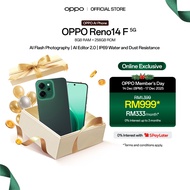 [Online Exclusive] OPPO Reno14 F 5G Smartphone | 8GB RAM + 256GB ROM | AI Flash Photography | AI Edi
