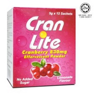 CRAN LITE CRANBERRY EFFERVESCENT POWDER 830MG