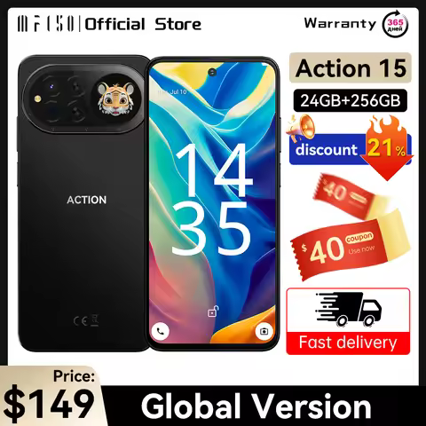 [World Premiere] IIIF150 Action 15 Phone Dual Screen Design Smartphone MTK G81 256GB ROM 6.67" HD+ D