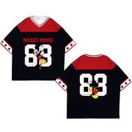 GR APPAREL - 88 Micky Mous Jersey Oversize Animation Series V-Neck Full Printing