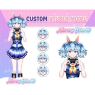 Jasa Bikin Karakter Anime Vtuber Live2D Model -1 Karakter Full Body +