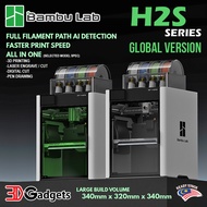 Bambu Lab H2S Series Large Build Volume / AI Detection / Faster Print Speed / Optical Motion Calibra