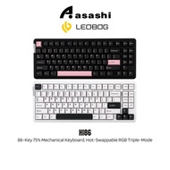 AULA LEOBOG HI86 86-Key 75% Mechanical Keyboard Aluminum Case Gasket Mount Hot-Swappable RGB Triple-