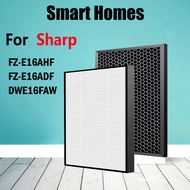 Replacement DWE16FAW Replacement Sharp Air purifier Carbon filter HEPA filter for FZ-E16AHF FZ-E16ADF
