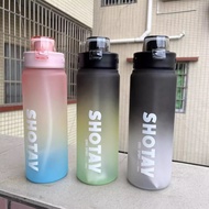 SHOTAY7216/7217 Sports Water Bottle Straw Direct Drinking Portable Fitness Pop Lid