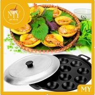 HIGH QUALITY non-stick aluminum banh khot mold for 7 cakes, 8 cakes, 10 cakes, 12 cakes
