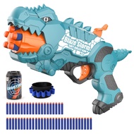 Dinosquad Gun Dinosaur Blasters Toy Gun for Toddlers Age 3-5, Dino Soft Bullet Toy Gun Outside Toy S