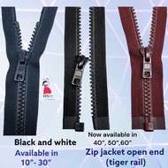 zip jaket kasar/ zip jacket open end (tiger rail)/ jacket zipper
