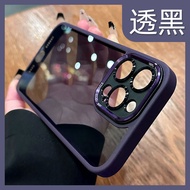 高级金属镜头适用iphone15新款苹果14proMax手机壳13por透明12pro简约风防摔亚克力16保护套ip男女款高级感pm