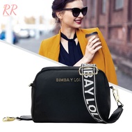 RR Women Shoulder Bags Bimba Y LOLA Crossbody Bag Letter Design Wide Shoulder Strap Nylon Bag for Da