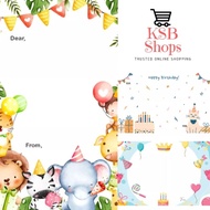 [KSB] GREETING CARD / NEW BORN CARD / GIFT CARD / BIRTHDAY CARD / BIRTHDAY CARD / GREETING CARD / GI