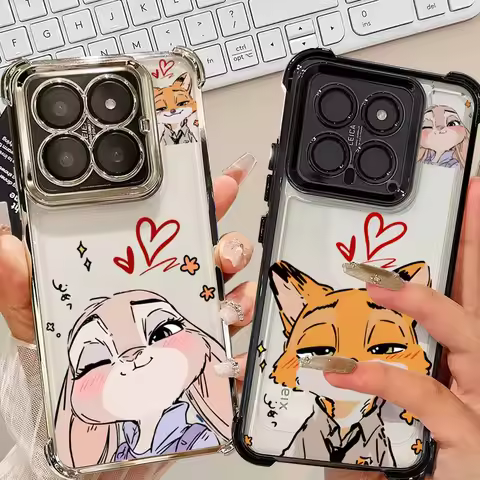 Zootopia Couple Rabbit Fox For Xiaomi Redmi A5 A3 A1 15C 14C 13 POCO F8 Note 14 13 Mi 15T 14T 14 Ult