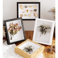 3D Wooden Frame Box - 3cm Depth Shadow Box Frame for DIY, Photo, Dried Flower Frame Hollow Frame Wed