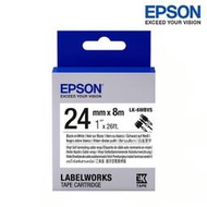 【含稅店】EPSON LK-6WBVS 白底黑字 標籤帶 線材標籤系列 (寬度24mm) 標籤貼紙 S656419