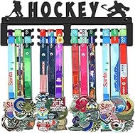 GENOVESE Medal Holder Display Hanger Rack for Hockey,Super Sturdy Black Steel Metal,Wall Mounted Over 50 Medals