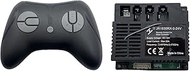 FULIHUA JR1930RX-2-24V 2.4G Black Remote Control and Receiver, for Kids Ride On Toys, 24V Control Bo
