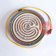 Bếp điện lò xo tròn lớn 21cm hơ lá trầunấu ăn