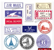 Z042 retro rimowa suitcase stickers stickers stickers suitcase stickers country nostalgia postmark