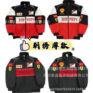 original Red Bull Cross-border Hot Sale F1 Embroidery Racing Suit American Retro Motorcycle Riding S