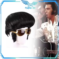Punk Hair Fake Wig Elvis Presley Cosplay Wig Punk Elvis Presley Wig Halloween Party
