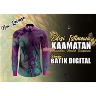 🔥Baju Kemeja Kaamatan Print Corak Etnik Borneo Baju Kaamatan Berkolar Butang Depan Jersey Sabah XS-3