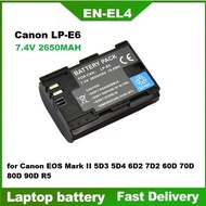 LP-E6 Battery for Canon EOS R | R5 | R6 | 6D Mark II | 90D | 80D | 5D Mark IV | 5D Mark III | 5D Mar