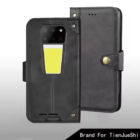 For Unihertz tank 3 Pro case Metal Buckle retro Leather Back Case for Unihertz tank 3 Pro Cover Acce