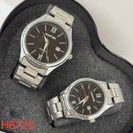 HUNTER [ H6720 + H8867 ] JAM ANALOG BESI + JAM COUPLE BESI + JAM TANGAN BESI